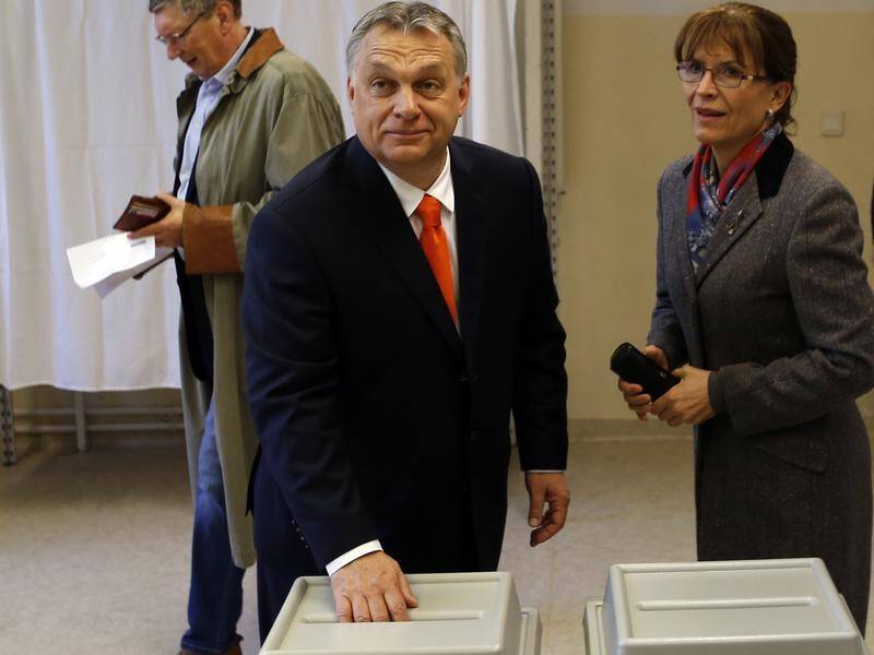 Hungarian Prime Minister Viktor Orban has been re-elected for a third consecutive term.