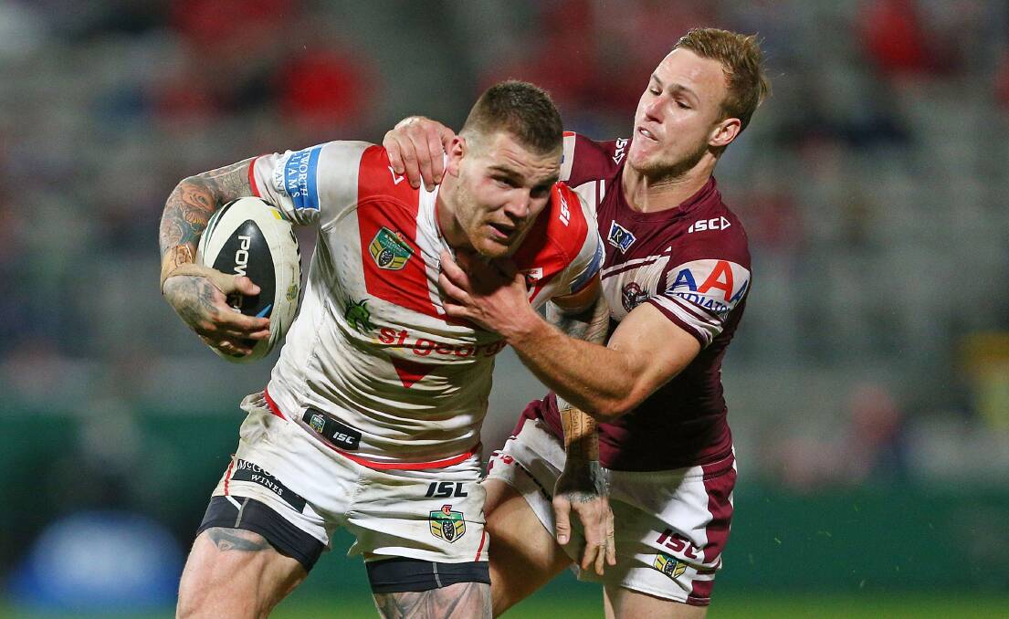 Josh Dugan says he is content to play wherever coach Paul McGregor needs him. Picture: GETTY IMAGES