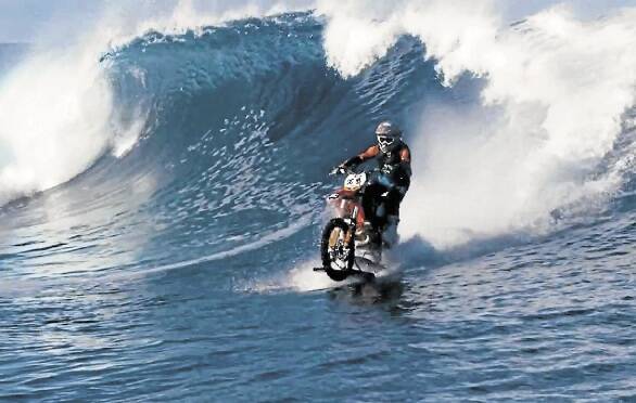 Robbie Maddison rides the waves at Tahiti. The Guinness World Record holder holds a special place in Travis Gelfius' heart, as the hometown inspiration who kick-started his journey into the adrenaline-fueled realm of motocross stardom. File image