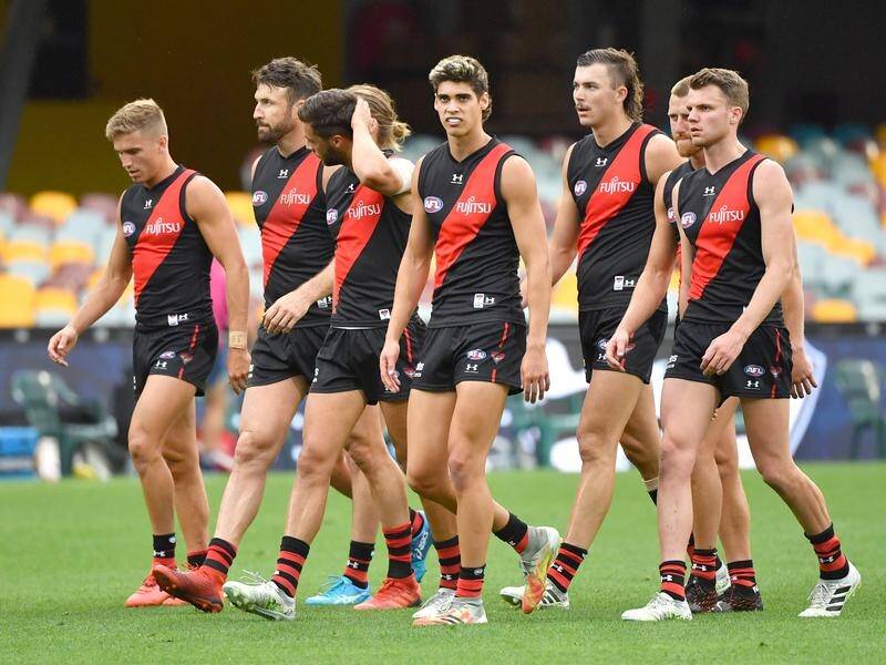 Essendon could not recover from a sluggish first-half performance in their AFL loss to Geelong.