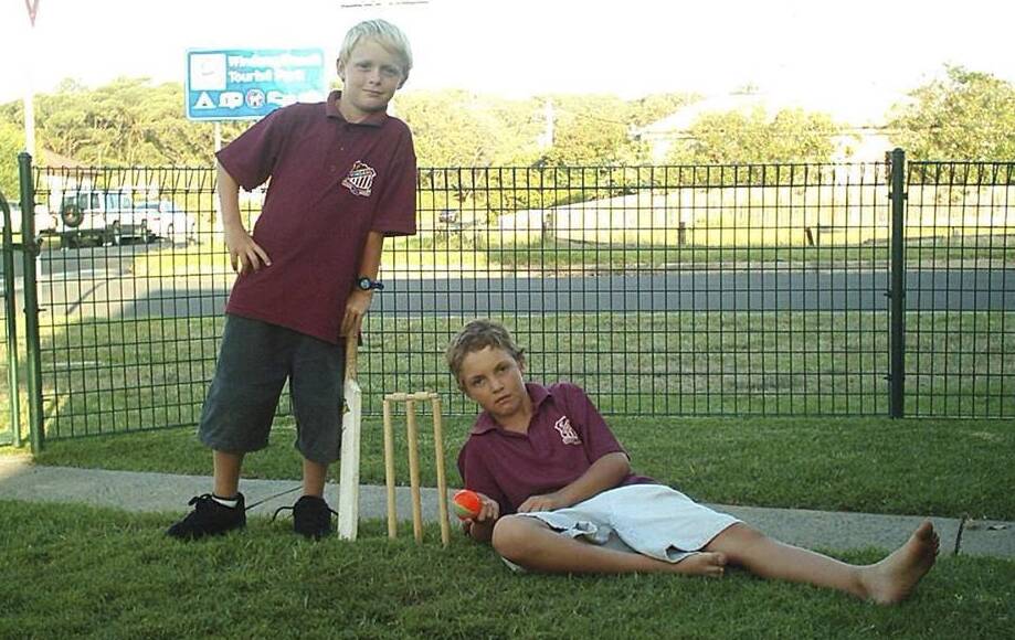 Billy and Zach first met when they were three and four years old over a neighbourhood football game and have been friends since, with a shared love of sport, surfing and music. Picture: SUPPLIED