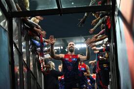 Max Gawn was best afield against St Kilda but now faces another challenge against Fremantle. (James Ross/AAP PHOTOS)