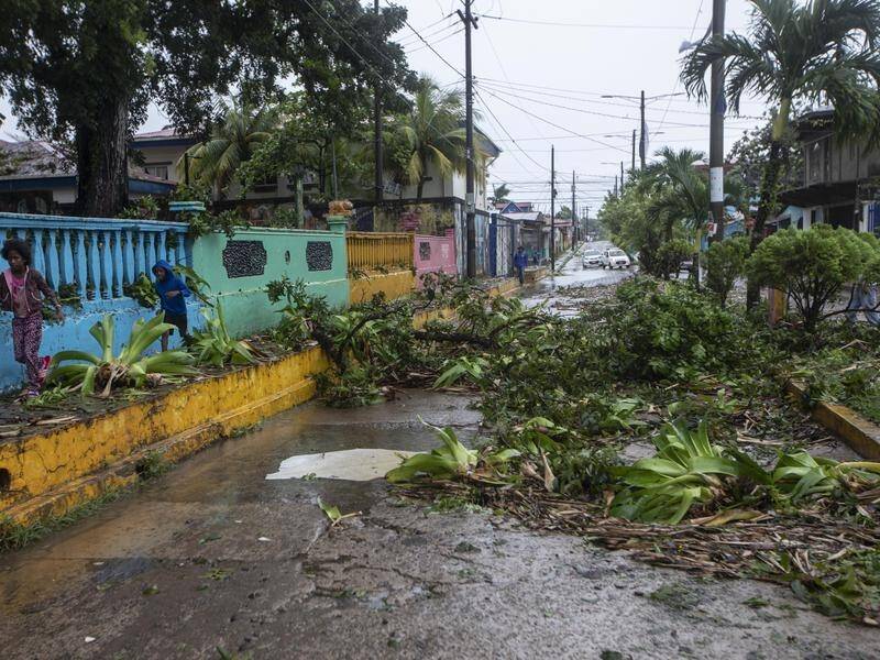 Residents in Nicaragua are cleaning up after Hurricane Julia, now a tropical storm, struck. (AP PHOTO)