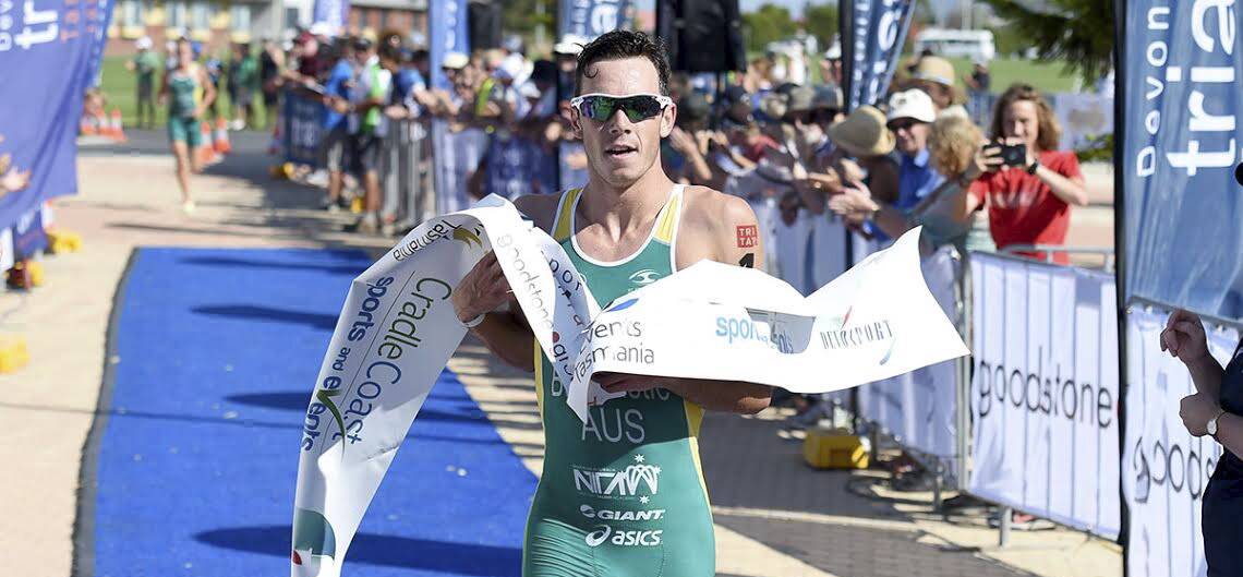 Wollongong's Jake Birtwhistle carries winning form into the Trithegong Triathlon on Sunday. Picture: HANSON MEDIA