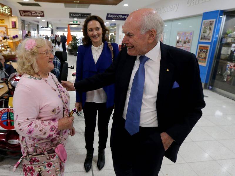 Former PM John Howard joined candidate Georgina Downer in an effort to win back the seat of Mayo.