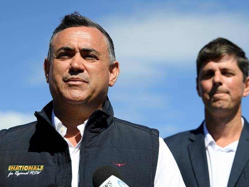 NSW Deputy Premier John Barilaro has urged Upper Hunter voters not to send the government a message.