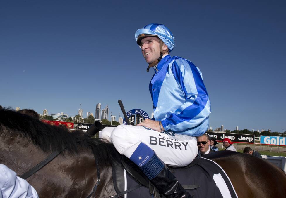 Nathan Berry after he won the $2 million Magic Millions in January.