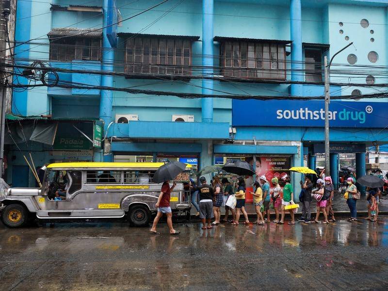 Parts of the Philippines are bracing for high winds and heavy rain from typhoon Conson.