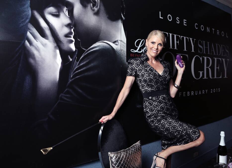 Sensuality: Lisa Hughes believes the Fifty Shades of Grey movie presents an opportunity to convey what she sees as an important message for women and society.Picture: GREG ELLIS