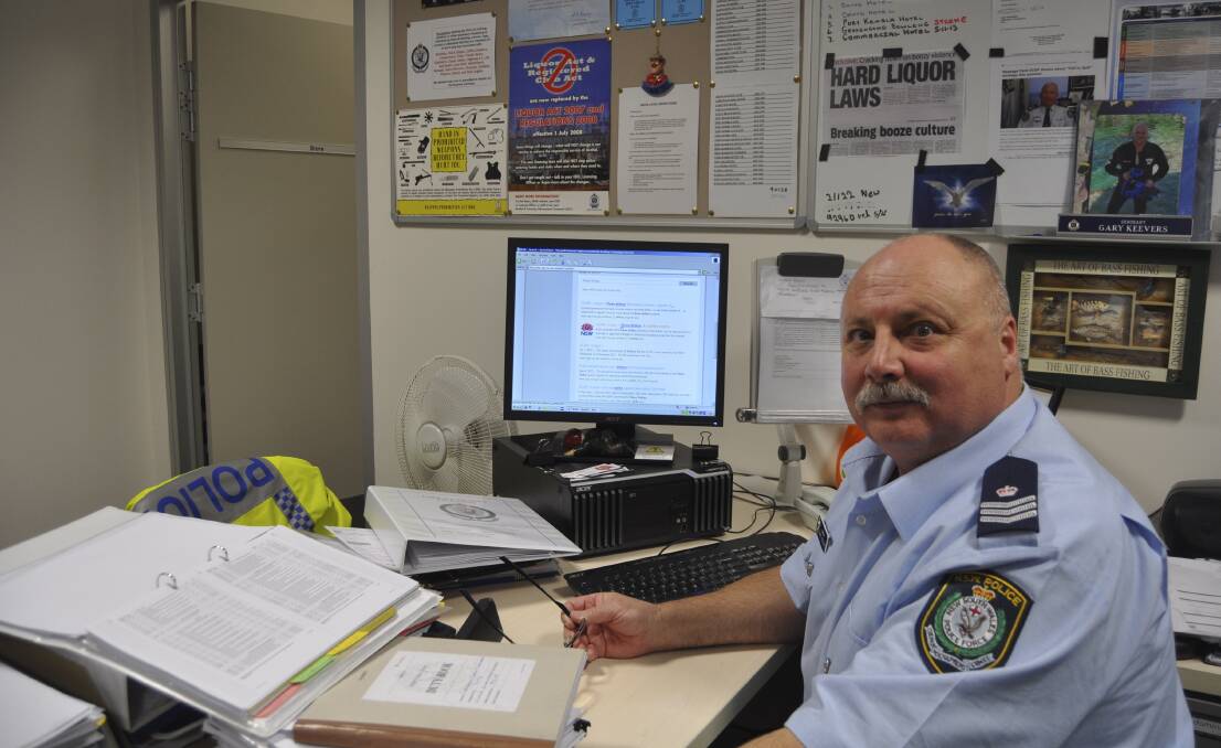 LILAC licensing officer Sergeant Gary Keevers believes the NSW OLGR's Three Strikes disciplinary scheme helps to reduce alcohol-related crimes. Picture: PHIL McCARROLL