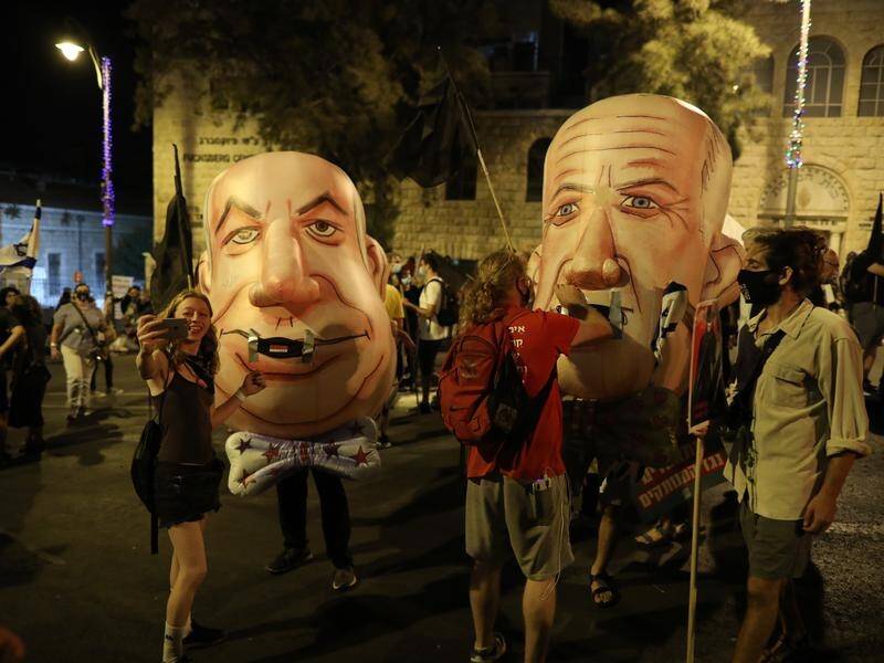 Protests are growing over Benjamin Netanyahu's corruption charges and handing of coronavirus.