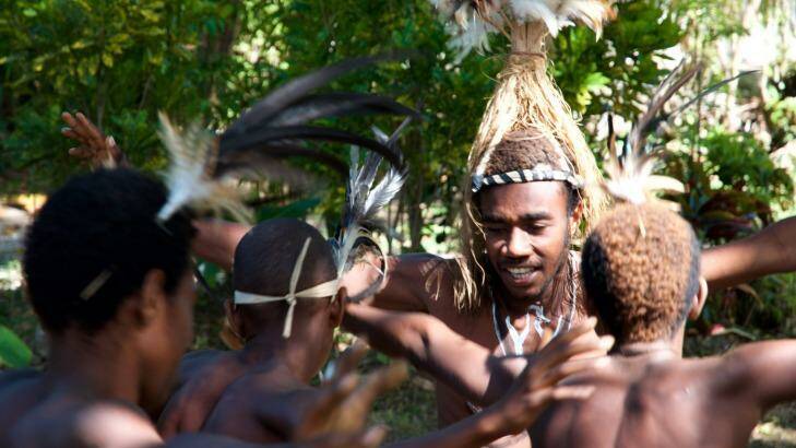 Small Nambas ceremonial dance in Rano. Photo: Supplied