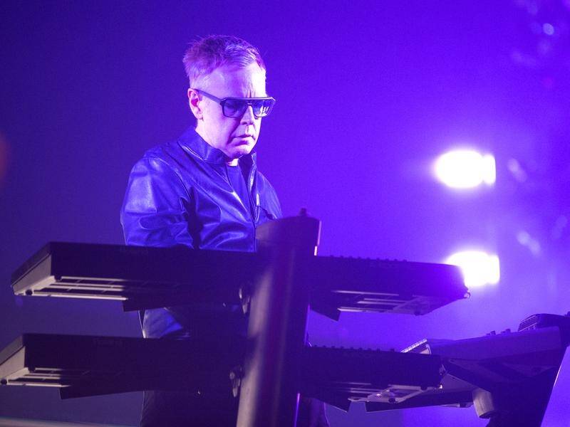 Andy Fletcher performs with Depeche Mode during their 2017 Global Spirit Tour in Washington, D.C.