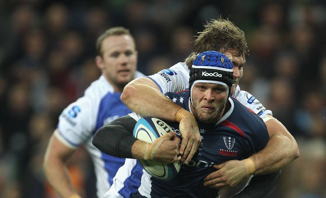 League return: Jarrod Saffy in action for the Rebels' Super Rugby side in 2011. Picture: GETTY IMAGES