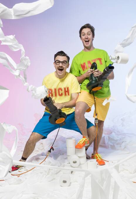 Richard Higgins and Matt Kelly perform together as children's entertainers The Listies. Kelly says much of the inspiration for their shows comes from hanging around kids.