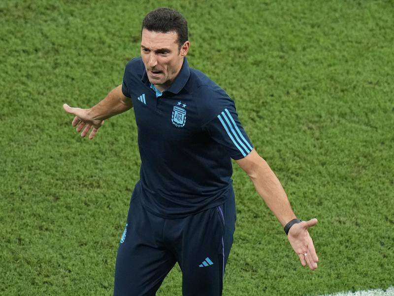 Lionel Scaloni is favourite in the three-man final shortlist to win FIFA Best Men's Coach of 2022. (AP PHOTO)