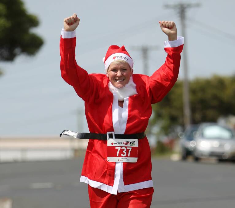 Rebecca Barrow, of Fairy Meadow, is taking part in the Variety Santa fun run on Sunday at Darling Harbour's Palm Grove. Picture: GREG TOTMAN