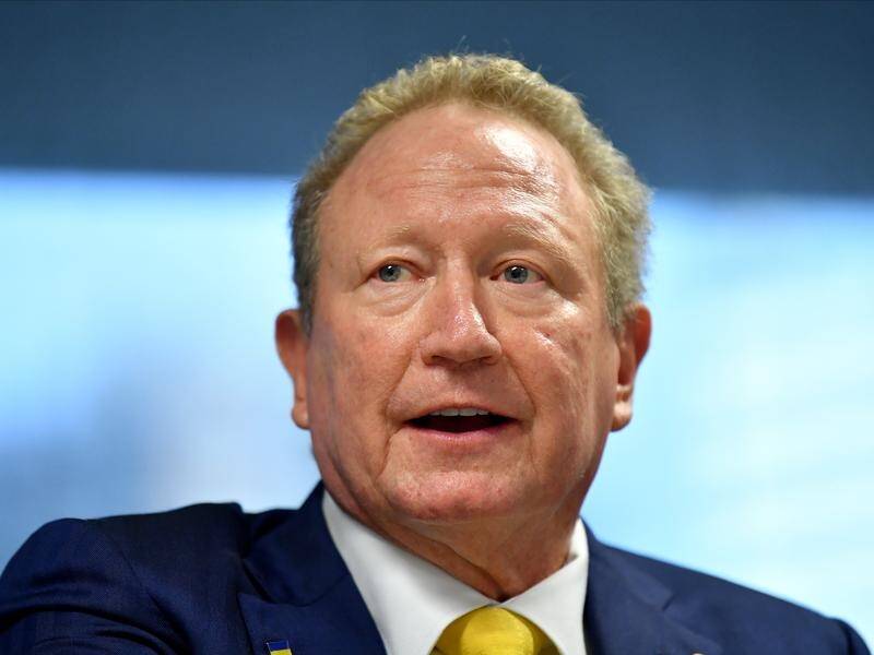 Billionaire Andrew Forrest was among those caught up in the scam advertisements on Facebook. (Bianca De Marchi/AAP PHOTOS)