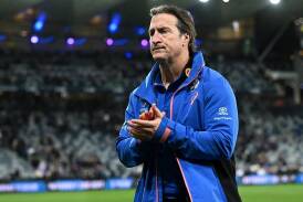 Luke Beveridge is eyeing a return to AFL finals in his 10th season in charge at Whitten Oval. (James Ross/AAP PHOTOS)