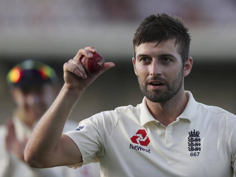 England's Mark Wood says bowlers are using back sweat as a substiture for saliva.