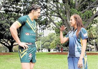 Sam Hammond joined Billy Slater in promoting the Test match in Sydney last Friday.