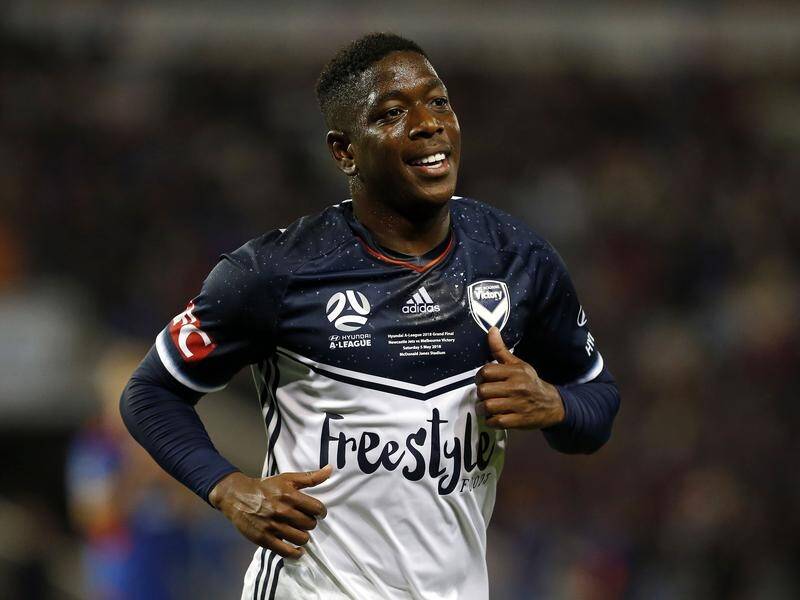 Leroy George has won Melbourne Victory's A-League player of the year award.