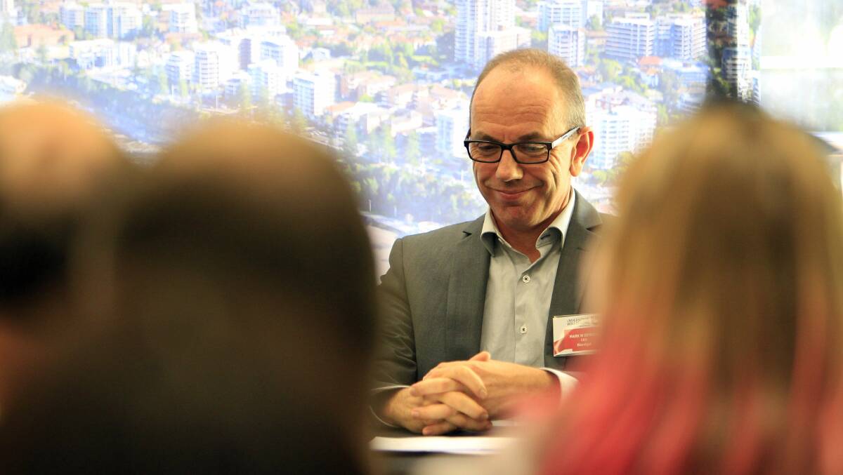 Warrigal Care chief Mark Sewell on the UoW Illawarra Showcase panel to help graduates find jobs. Picture: ANDY ZAKELI