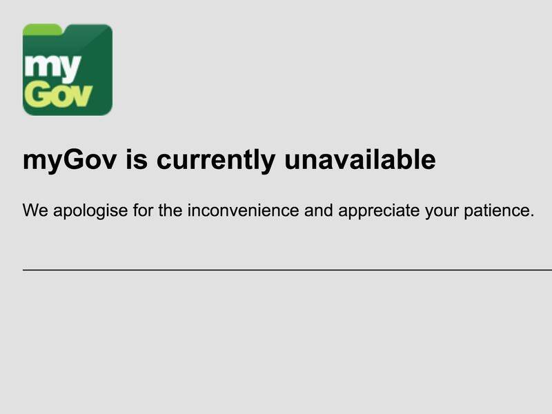 The Australian MyGov website has crashed, with the minister responsible blaming it on heavy traffic.