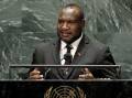 PNG's Prime Minister James Marape says his party's won an "overwhelming mandate to form government". (AP PHOTO)