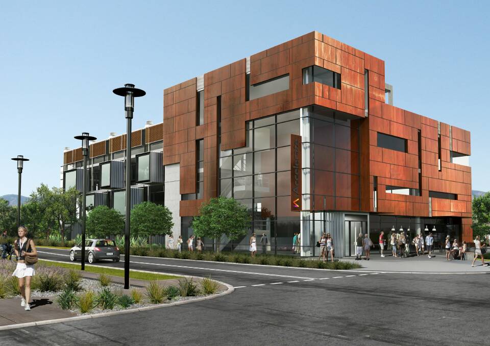 Unique: An artist's impression of the iAccelerate building, designed to create an innovative business environment.
