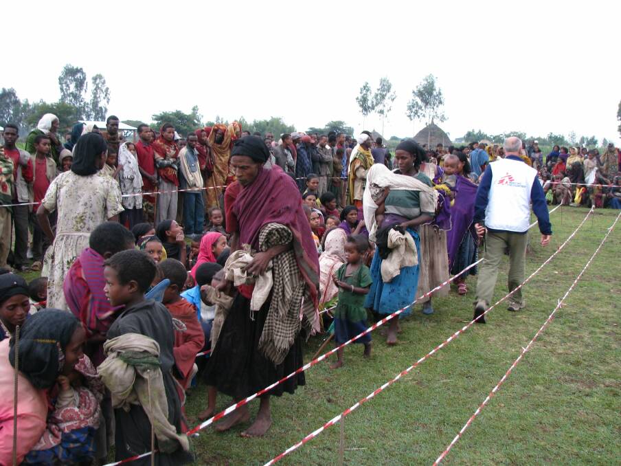 Supplying food in Ethiopia during a nutrition crisis.