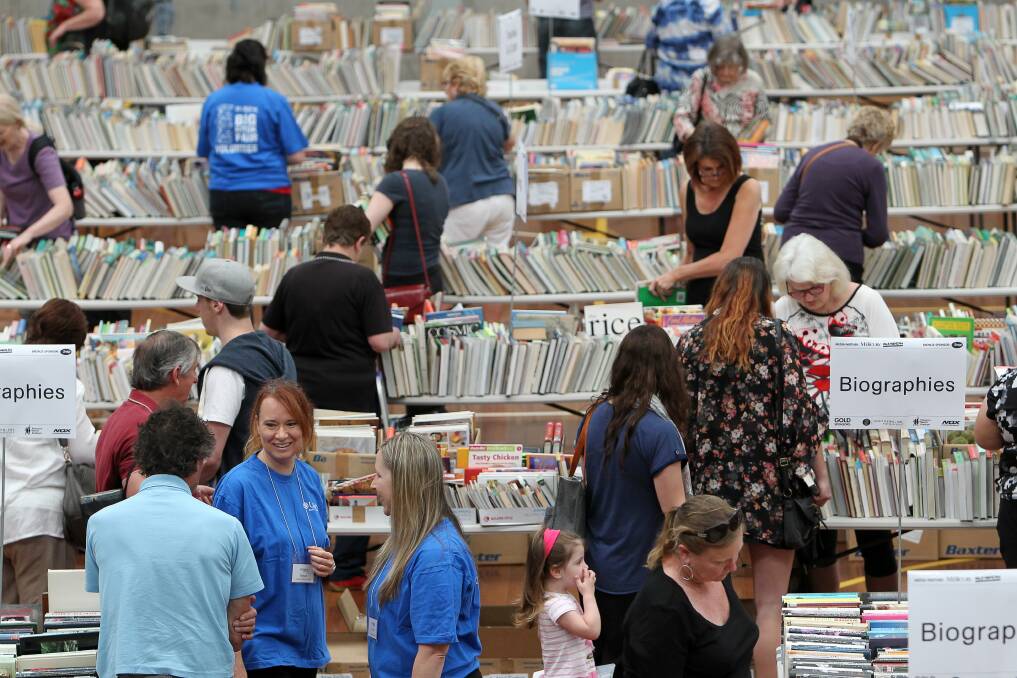 Lifeline’s book fairs are significant fund-raisers for the charity. Picture: GREG TOTMAN
