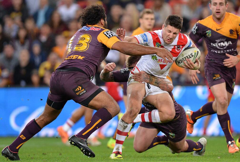 Gareth Widdop showing off his attacking flair for St George Illawarra. Picture: GETTY IMAGES