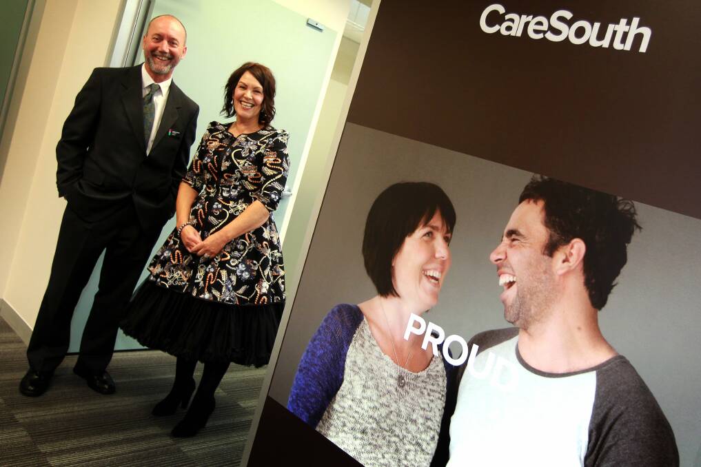 CareSouth  chairman Andrew Bonney and chief executive Deb Tozer. Picture: SYLVIA LIBER