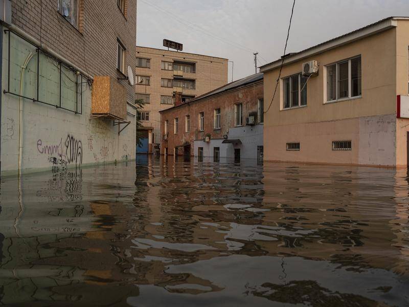 More than 4300 houses in 16 villages are underwater in Russia's Primorsky Krai region. (AP)