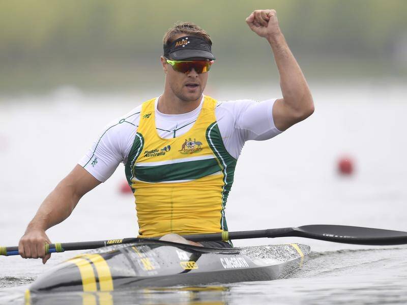 Curtis McGrath has successfully defended his gold medal in the men's kayak single 200m KL2 final.