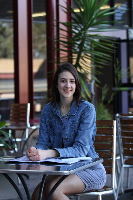 UOW student Katarina Stefanovic is making the most of every career opportunity. Picture: GREG ELLIS