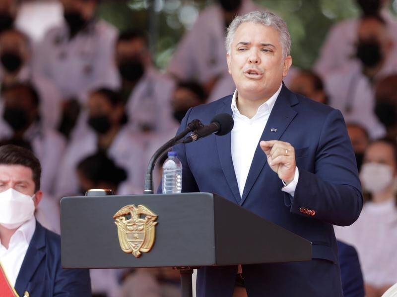 Colombian President Ivan Duque says 12 miners died in a blast at a coal mine in central Colombia.