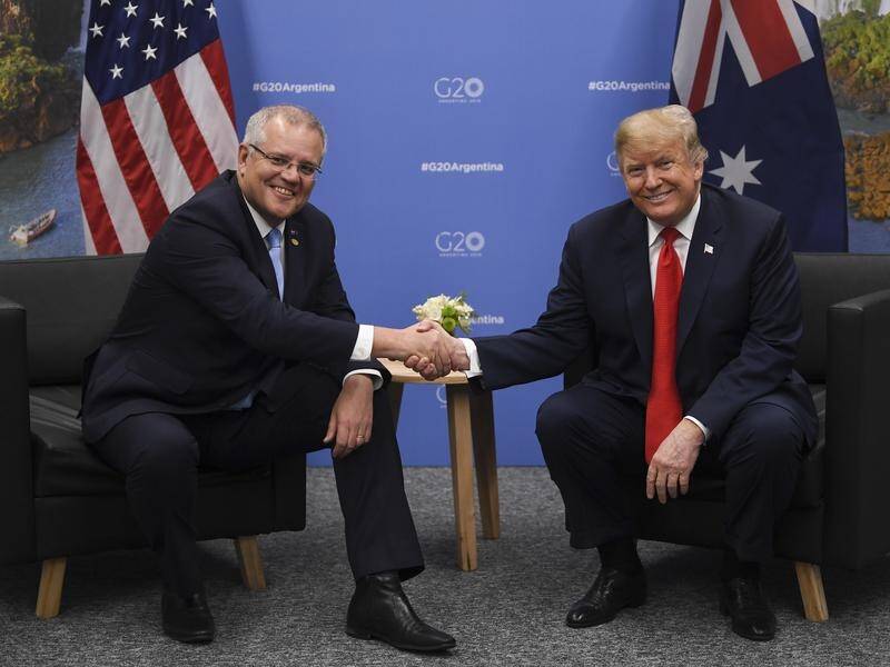 Prime Minister Scott Morrison has trumpeted the importance of economic ties with the US.