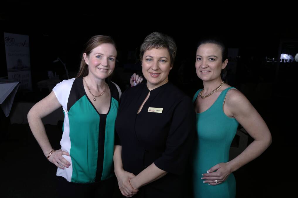 Rejuvenated: Leanne McConville, Karen Meiring de Gonzalez and Maharnie Happel are relaxed and happy after enjoying the second annual Care and Share for Autism ladies' day.Picture: GREG ELLIS