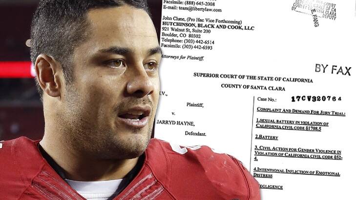 Jarryd Hayne accused of rape in US while playing for 49ers