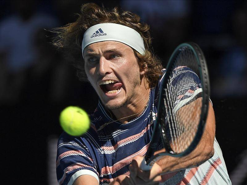German star Alexander Zverev is through to his first grand slam semi-final at Melbourne Park.
