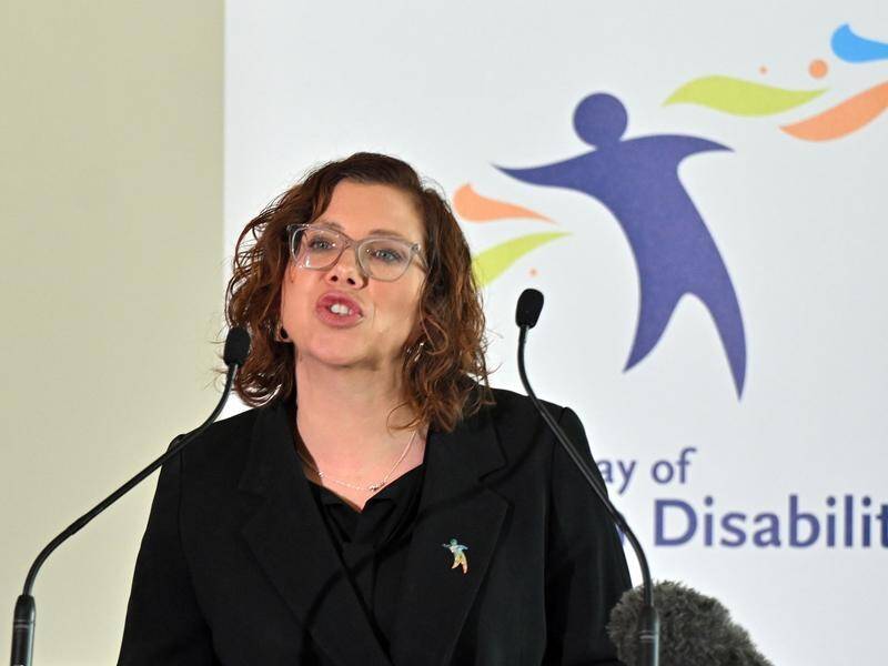 Amanda Rishworth says a new scheme will help make Australia a more disability-inclusive nation. (Mick Tsikas/AAP PHOTOS)