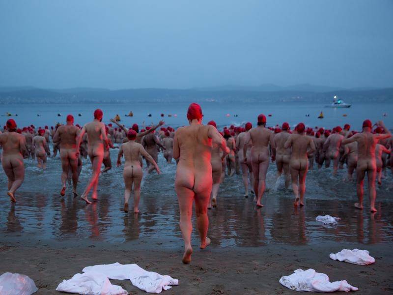 More than 2000 people are registered for the Nude Solstice Swim in Hobart.