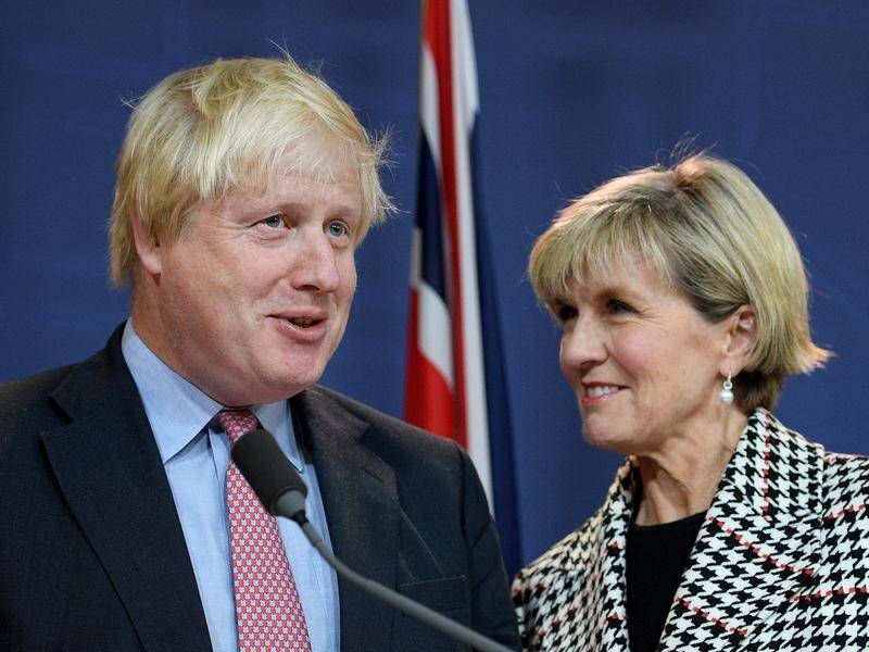 Julie Bishop hosted Boris Johnson in Sydney for the Australia-UK ministerial forum.