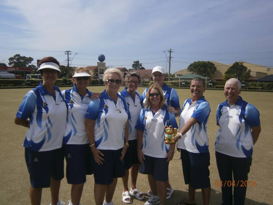 Victorious: Illawarra womens Grade 2 champions Shellharbour will receive their pennant flag at Windang Bowling Club on Thursday. Picture: SUPPLIED
