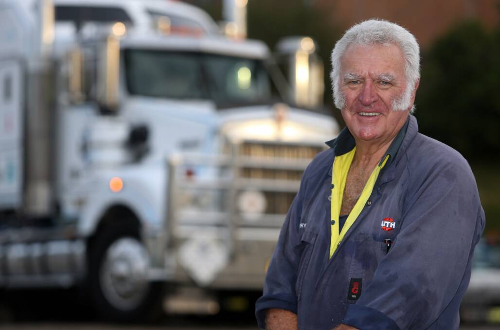 For his dad: Barry Grimson is a finalist in the national truck driver of the year award, for the second year running. Picture: ROBERT PEET