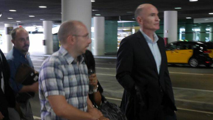Family members arrive in Barcelona to search for seven-year-old, Julian Cadman.  Photo: Nick Miller