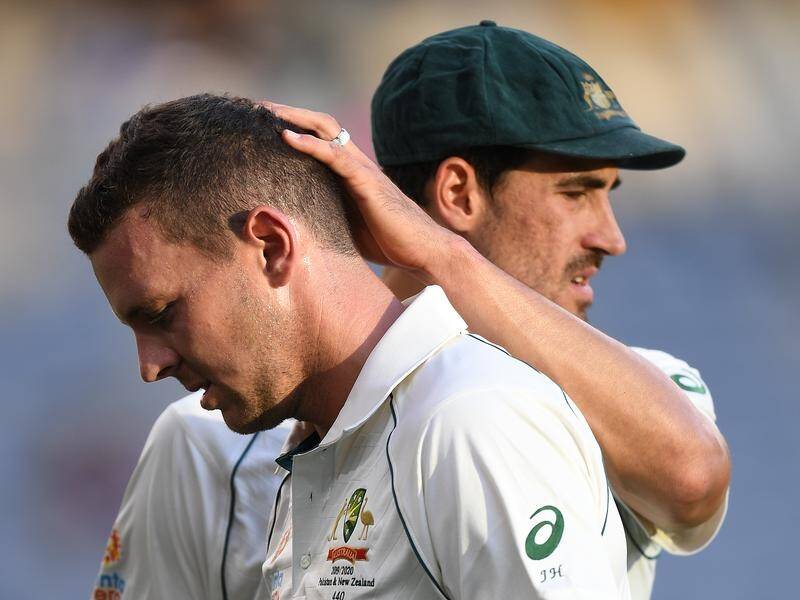 Test quick Josh Hazlewood (left) will make his return from a hamstring injury in the BBL.