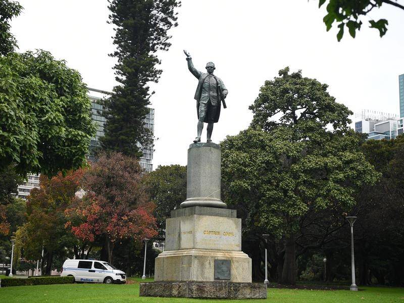 Two women have faced court accused of defacing a statue of Captain James Cook in Hyde Park, Sydney.